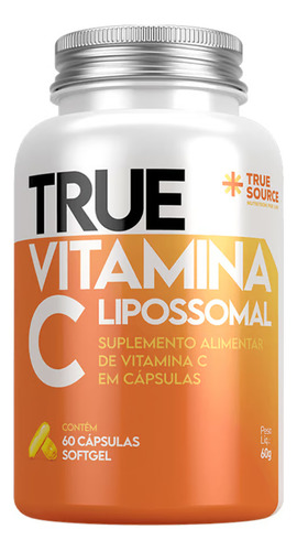Vitamina C Lipossomal True Source 60 Cápsulas Original