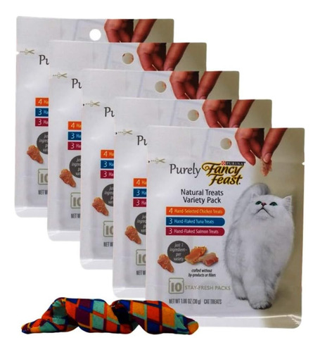 Purely Fancy Feast Natural Single Ingredient Treats 3 Flavor