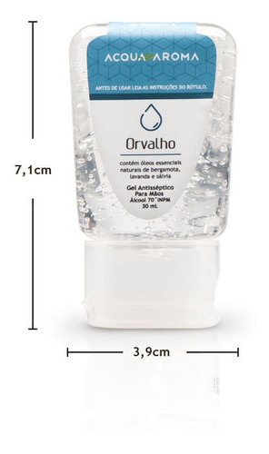 Álcool Em Gel Dia A Dia 30ml Orvalho