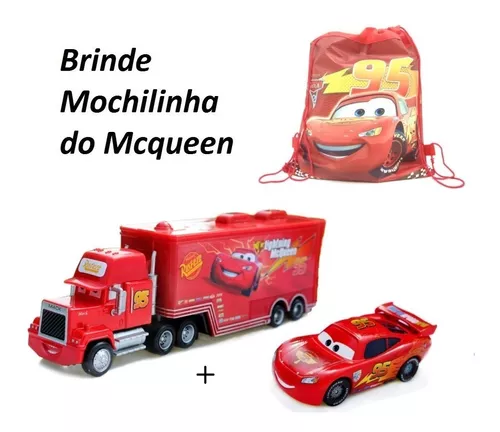 12 Unidades - Brinquedo Mini Reboque Carreta Caminhão Vermelho e  Caminhonete Carro Branco Luelua