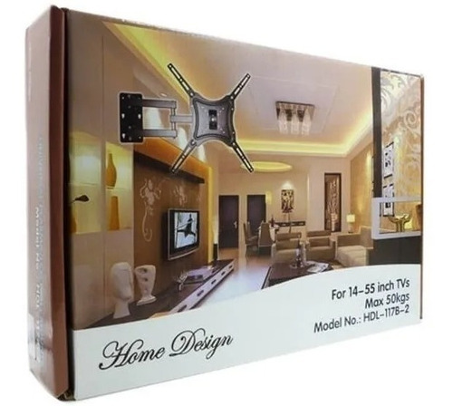 Imagen 6 de 9 de Soporte Extensible Tv Led Doble Brazo 50kg 360 55 Pulgadas
