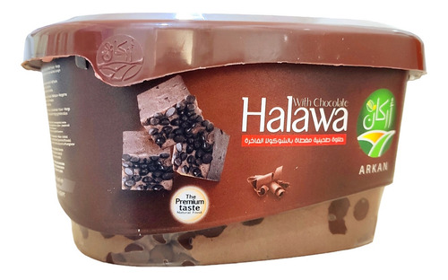 Halawa Árabe 375g Turrón Suave De Sésamo Chocolate Chips