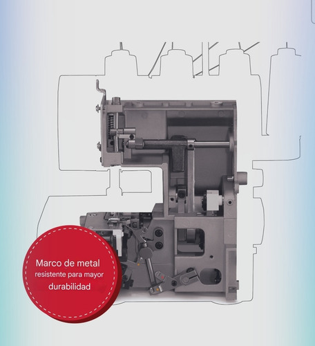 Maquina Coser Singer Hd0450s Serger Costura Corte De Telas