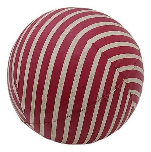 Pelota Goma Pulpo Rayada 15 Cm Colegial Niños Nº 6 Sonnos Color Rojo