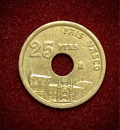 Moneda 25 Pesetas España 1993 País Vasco Km 920