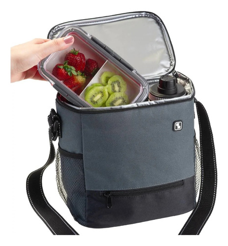 Bolsa Mochila Térmica Trabalho 7,5l 8h Degelo Impermeável Cor Azul