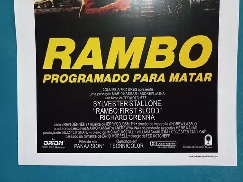 Pôster Peq. (imp. Pap. Couche A3) Do Filme Rambo 1 / Vr. 4.2