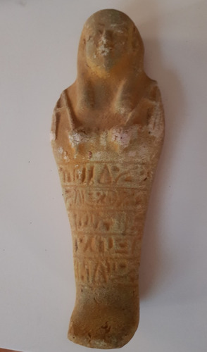 Gran Ushebti Muy Real Traído De Egipto De 21 X 8 Cm