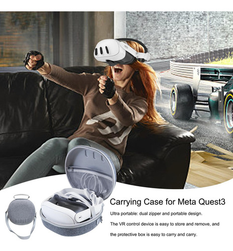 Estojo De Transporte De Fone De Ouvido Vr Para Meta Quest 3