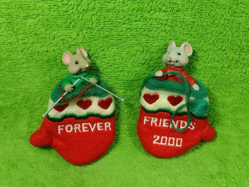 Hallmark Ornamento Navidad, Friends Forever Set De 2 (Usado)