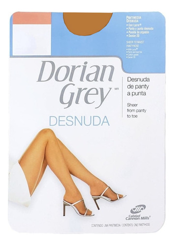 Pantimedias Dorian Grey De Panty Y Punta Pack 2 Piezas