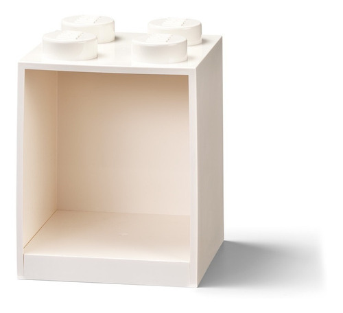 Estante Contenedor Lego Shelf 4 Apilable Y Colgante Color Blanco