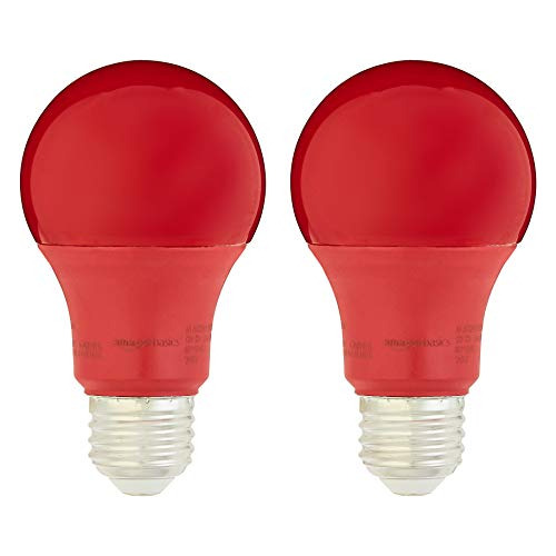 Bombilla Led A19 Equivalente 60 Vatios, Roja, No Regula...