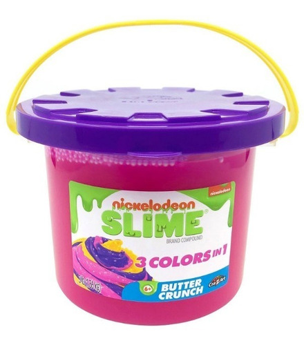 Imagen 1 de 3 de Slime Nickelodeon Tricolor 1.36 Kg Butter Crunch