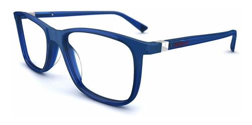 Lente Óptico Replay 29 Thin Wayfarer Blue Clear Azul M 54mm