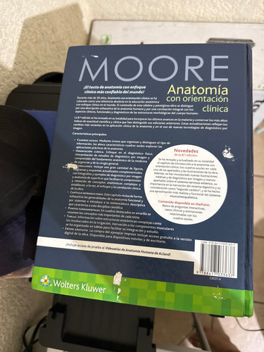 Libro De Anatomía De Moore (Usado)