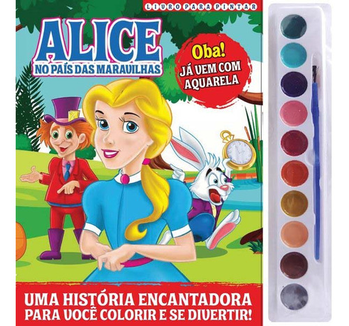 Libro Alice No Pais Das Maravilhas Livro Para Pintar De Edit