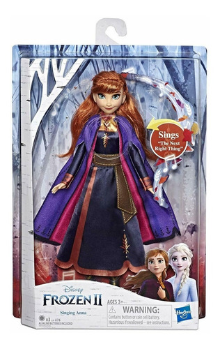 Muñeca De Anna Cantante Disney Frozen 2 - Hasbro