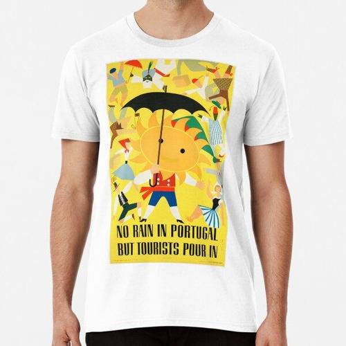 Remera Póster De Viaje Vintage De Portugal De 1954 Algodon P