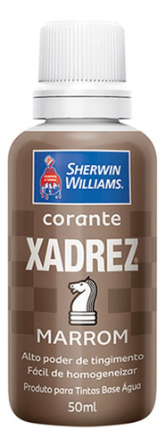 Corante Xadrez 50ml Marrom - Kit C/12 Unidades