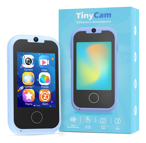 Teléfono Celular De Juguete Prysyedawn , Camara Y Mp3 , Azul