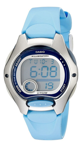 Reloj Casio Lw-200-2bv Celeste Mujer 100% Original 