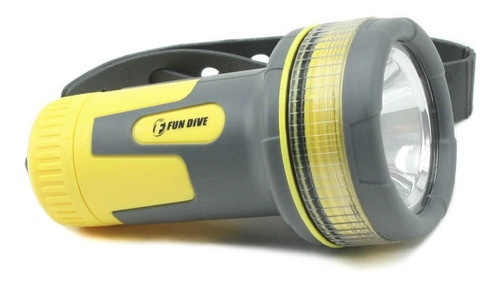 Lanterna A Prova D'água 50 Metros - Thor Led Fun Dive Cor da lanterna Amarelo Cor da luz Branco