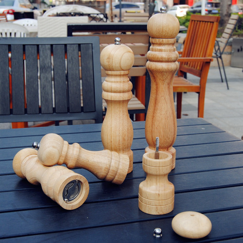 Molinillo De Pimienta Manual De Madera De 8 Pulgadas (en Col