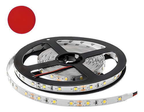 Tira Led Por Metro Roja Flexible 60led/m P/exterior