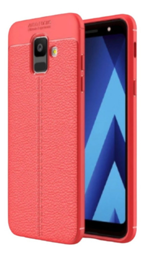 Funda Tipo Cuero Compatible Con Samsung A6 Plus 