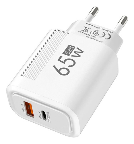 Cargador 65w Usb C Pd Carga Rapida 3.0 Qualcomm Fast Charge