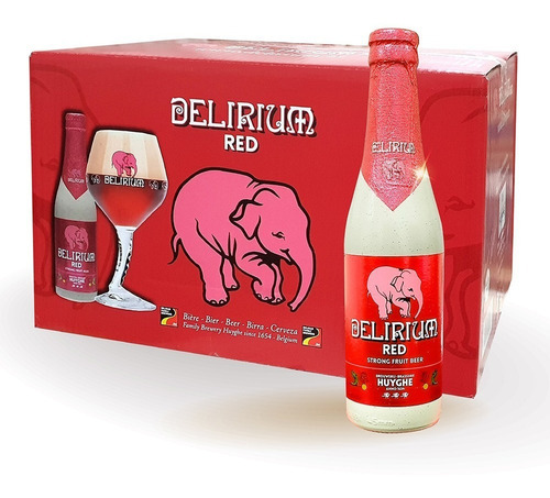 Caja 24 Pz Cerveza Delirium Red 330 Ml C/u