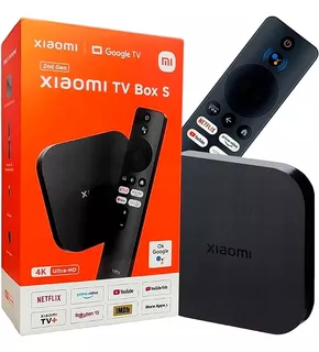 Mi Tv Box S 2ª Geração 4k Mdz-28-aa Google Tv Preto