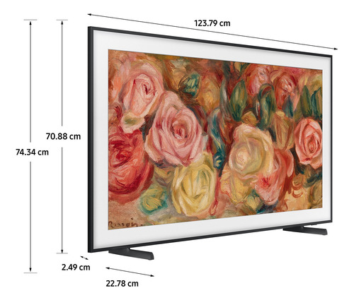 Samsung 55'' The Frame Ls03d Smart Tv (2024) + Marco Café
