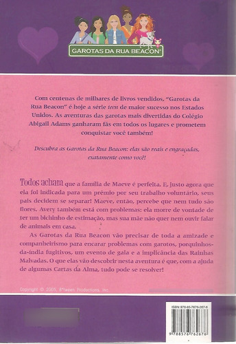 Livro - Cartas Da Alma - Garotas Da Rua Beacon - Annie Bryant - 2008 - Editora Fundamento (Usado)