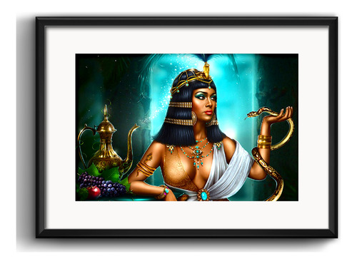 Cuadro Cleopatra Reina Egipto Arte Decoracion Con Paspartú