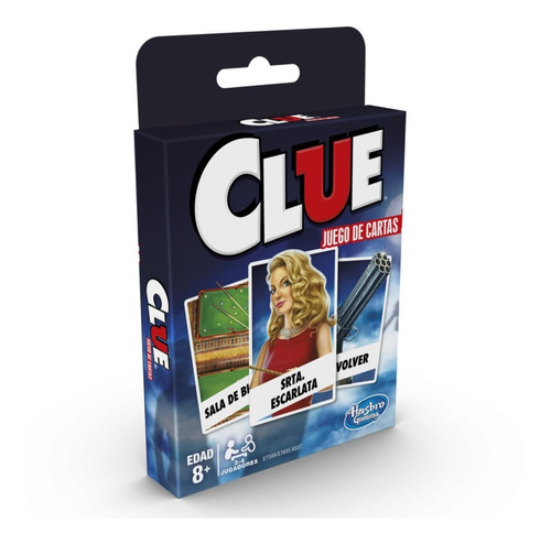 Juego De Mesa Clue El Juego De Cartas Hasbro Nuevo Original