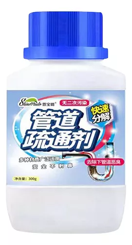 Pipe Dredge, Powerful Sink Bubble Bombs Fast Foaming Pipe Cleaner Powder Dredge  Agent For Kitchen Toilet Pipe Quick Cleaning Tool 300g