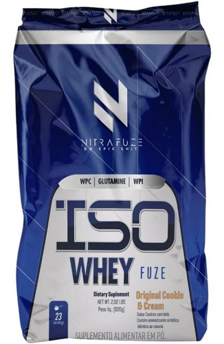 Iso Protein Whey Concentrado Isolado Underlabz Nitra 920g Sabor Cookies