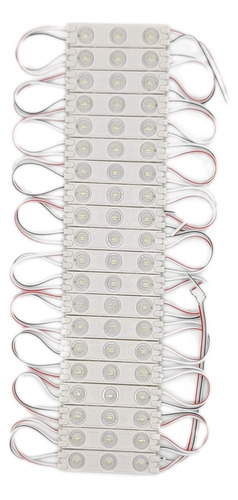 100 Módulos De 3 Leds Smd2835 Con Lupa Expansiva Brillante