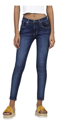 Pantalon Jeans Skinny Cintura Alta Lee Mujer 2m3b