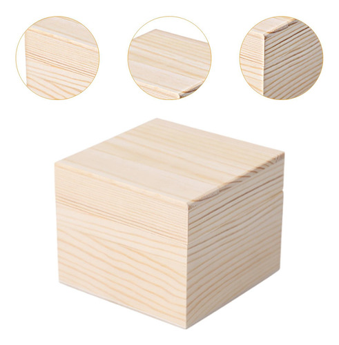 Caja De Almacenamiento De Madera Joya De Joya Portátil De S
