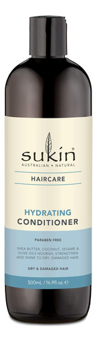 Sukin Acondicionador Hidratante, Cabello Seco Y Danado, 16.9