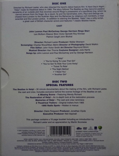 The Beatles Help - 2 Discos - Dvd (Usado)