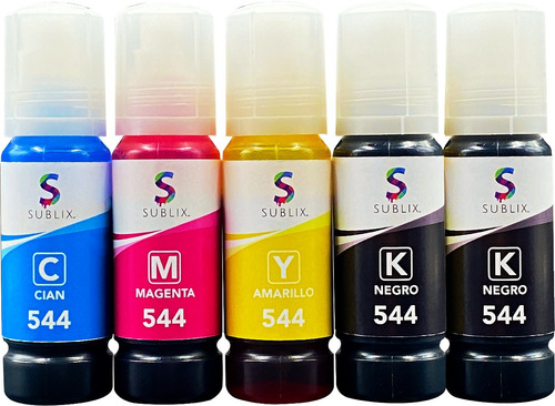 6 Botella Para Epson T544 L1110 L3110 L3150 Tinta Compatible