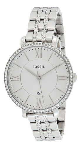 Reloj Mujer Fossil Am4183 Cuarzo Pulso Plateado En Acero