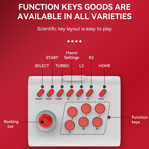 Joystick Portátil Para Juegos, 3 Modos De Conexión, Número D