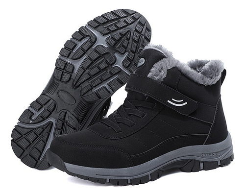 Botas Casuales Hombre Fleece Warm Snow Boots Impermeable