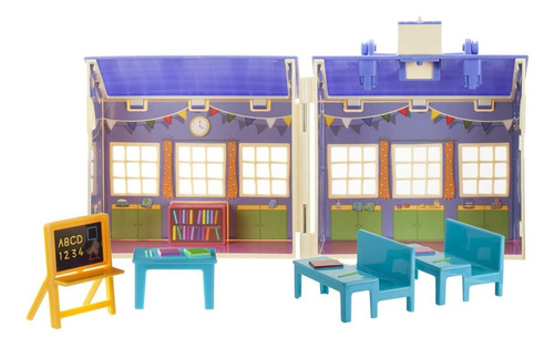 Peppa Pig - Little School + 3 bonecos e acessórios bege