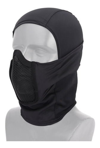 Máscara Telada Metal Balaclava De Proteção Frio Airsoft Tan